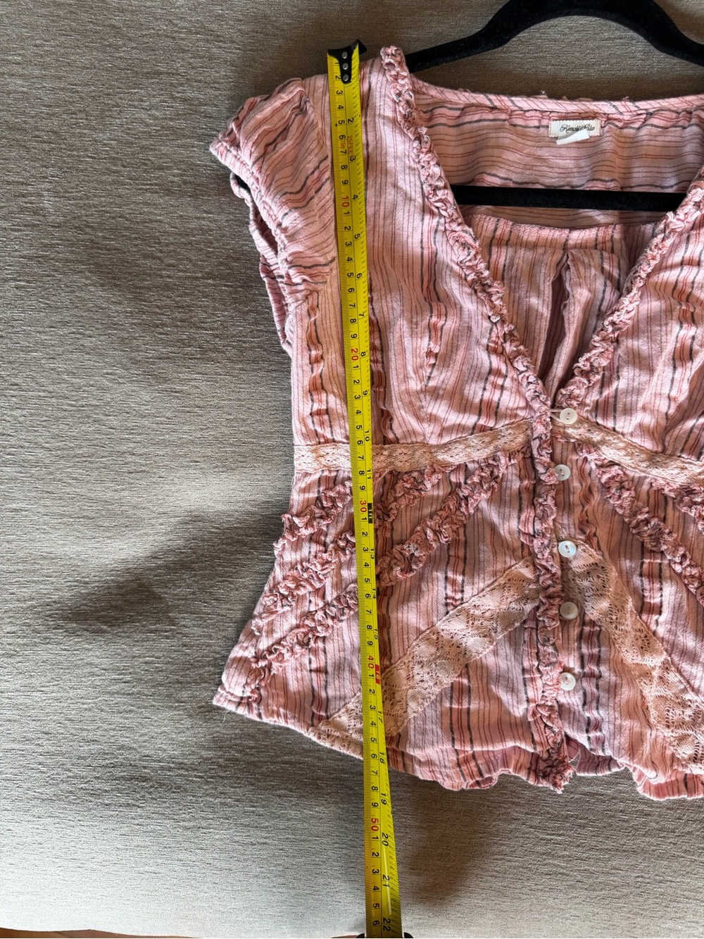 Kimchi Blue Pink Babydoll top Blouse - Picture 3 of 5